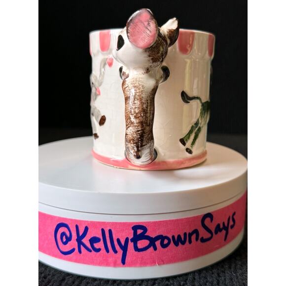 Vintage “All Gone" Child’s Cup Mug Ceramic Carousel Merry Go Round Circus Animal - Picture 2 of 6